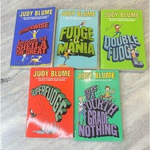Judy Blume books Otherwise known as Sheila the great
Fudge-a-mania,